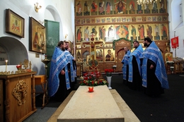 Служба в Михайло-Архангельском соборе в Нижегородском кремле